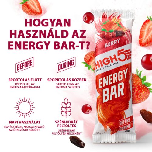 Energy Bar – Málna 55g