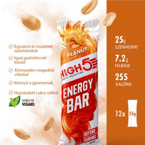 Energy Bar – Mogyoró 12x55g
