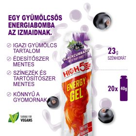 High5 Energy Gel - Feketeáfonya 40g