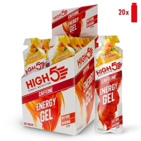 High5 Energy Gel Caffeine - Narancs 20x40g