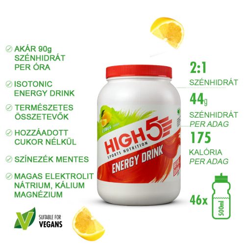 2:1 Energy Drink – Citrom 2,2kg (~46adag)
