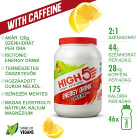 2:1 Energy Drink Caffeine – Citrom 2,2Kg (~46 adag)