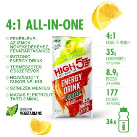 4:1 Energy Drink with Protein - Citrus 47g
