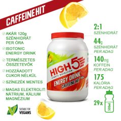 2:1 Energy Drink Caffeine HIT – Citrom 1,4kg (~30 adag)