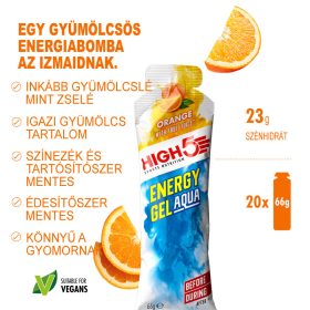 High5 Energy Gel Aqua - Narancs 66g