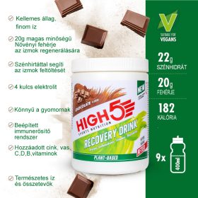 Új! Vegan Recovery Drink Csokoládé 450g (9 adag)