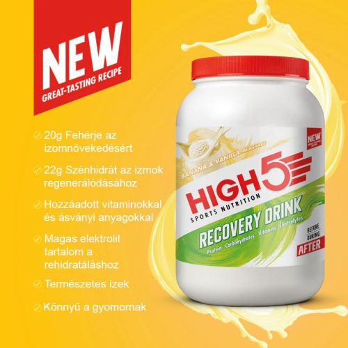 Új! Recovery Drink Banán/Vanilia 1,6Kg (32 adag)