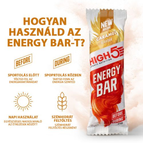 ÚJ! Energy Bar – Karamell 12x55g